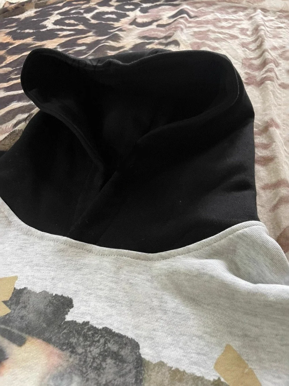 Vintage Colorblock Print Hoodie - Image 3