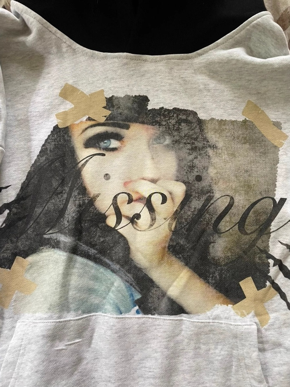 Vintage Colorblock Print Hoodie - Image 4