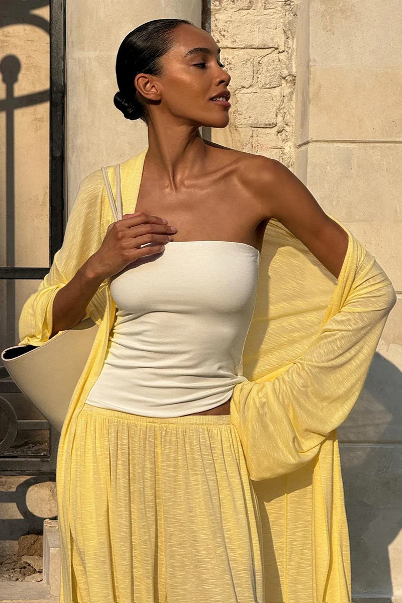 Casual Long Cardigan with Lantern Pants Two Piece Pants Set - Image 3