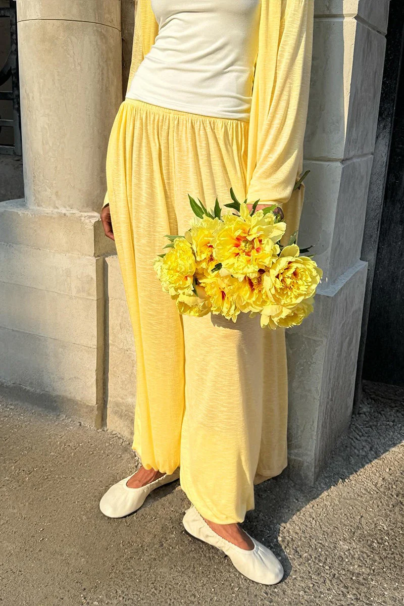 Casual Long Cardigan with Lantern Pants Two Piece Pants Set - Image 4