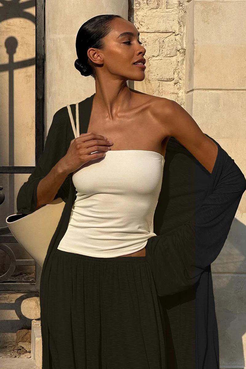 Casual Long Cardigan with Lantern Pants Two Piece Pants Set - Image 9