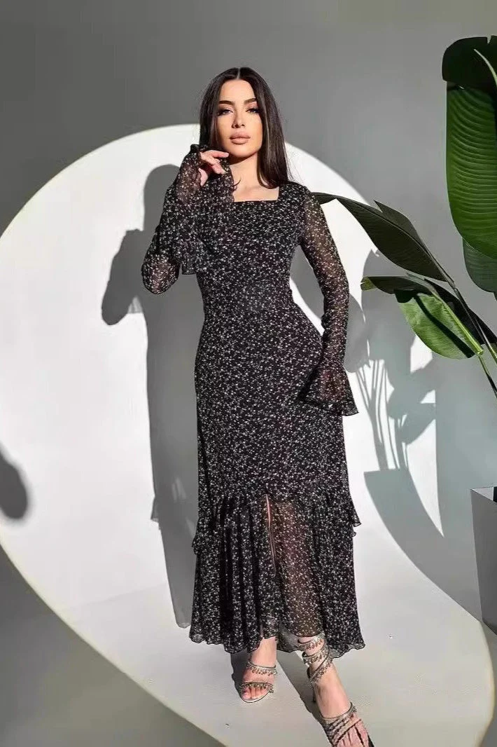 Floral Print Trendy Casual Maxi Dress - Image 2