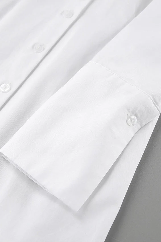 Collared A-Line Shirt Mini Dress - Image 4