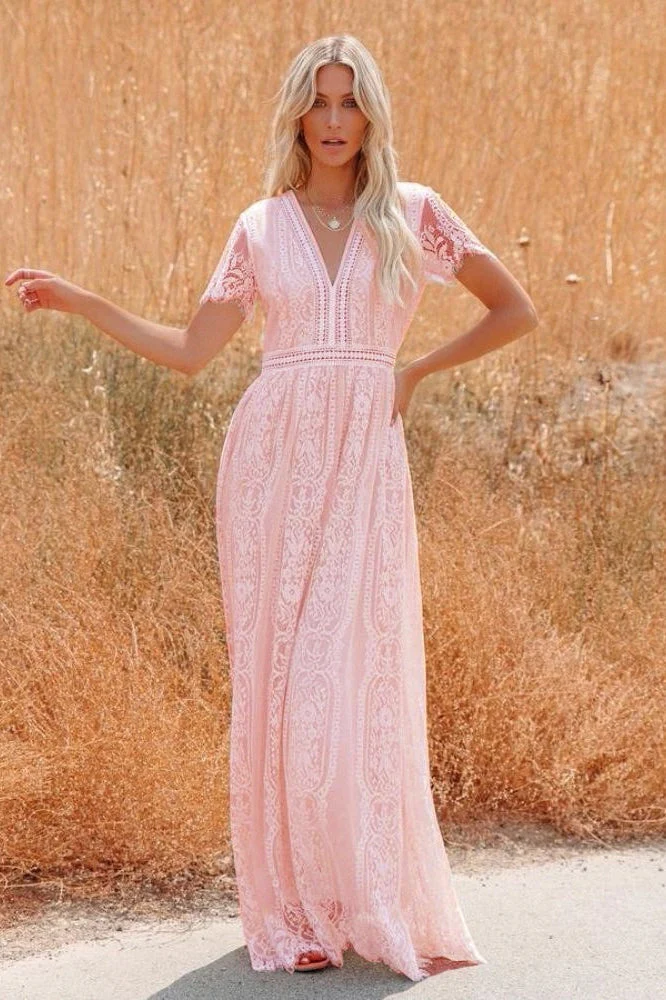Sheer V Neck Bodycon Maxi Dress - Image 5