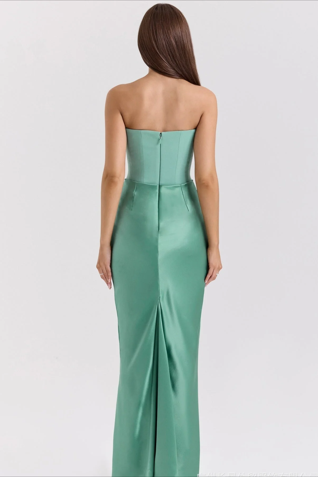 Strapless Boned Corset Bodycon Maxi Dress - Image 10
