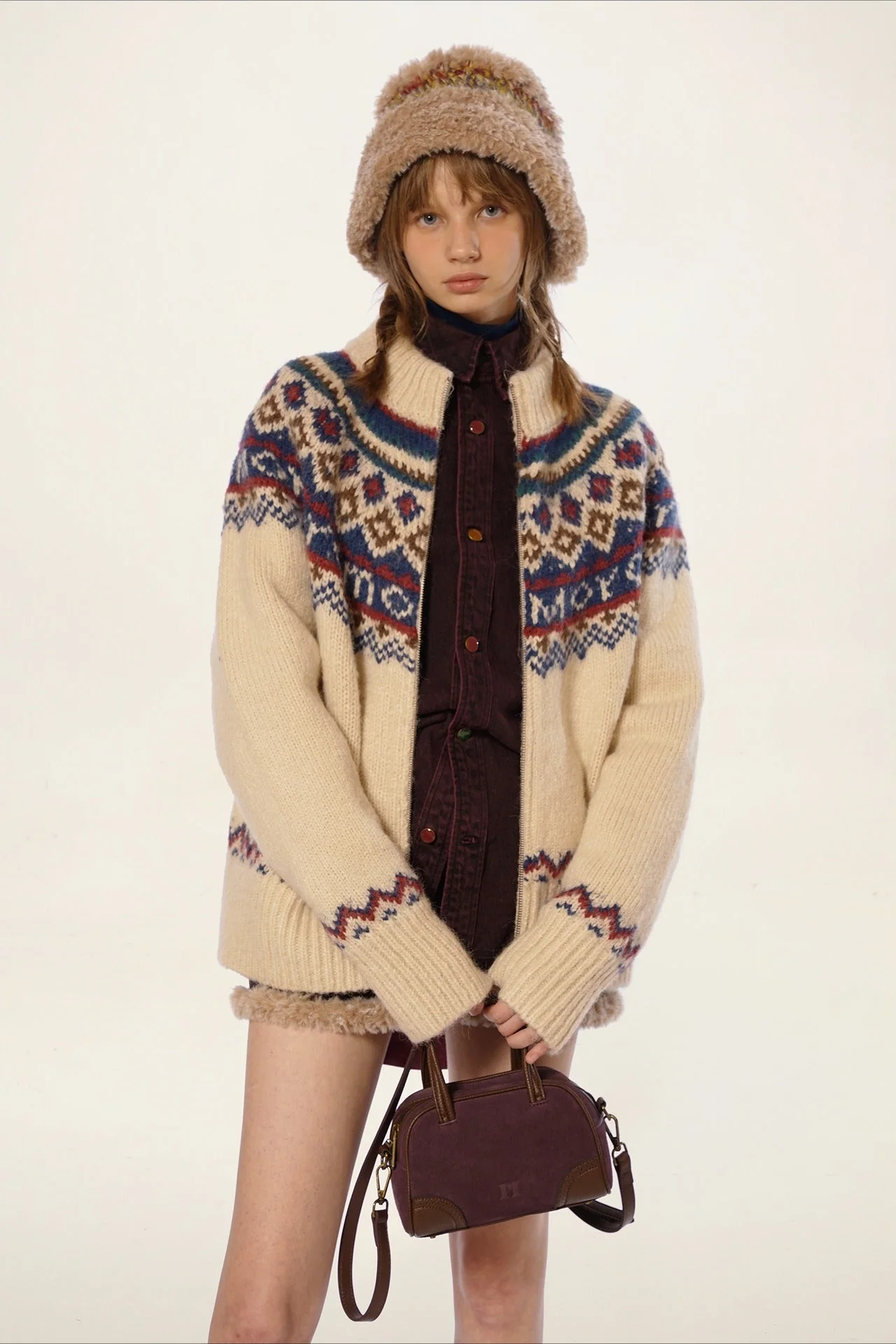 Vintage Fair Isle Knit Sweater - Image 2
