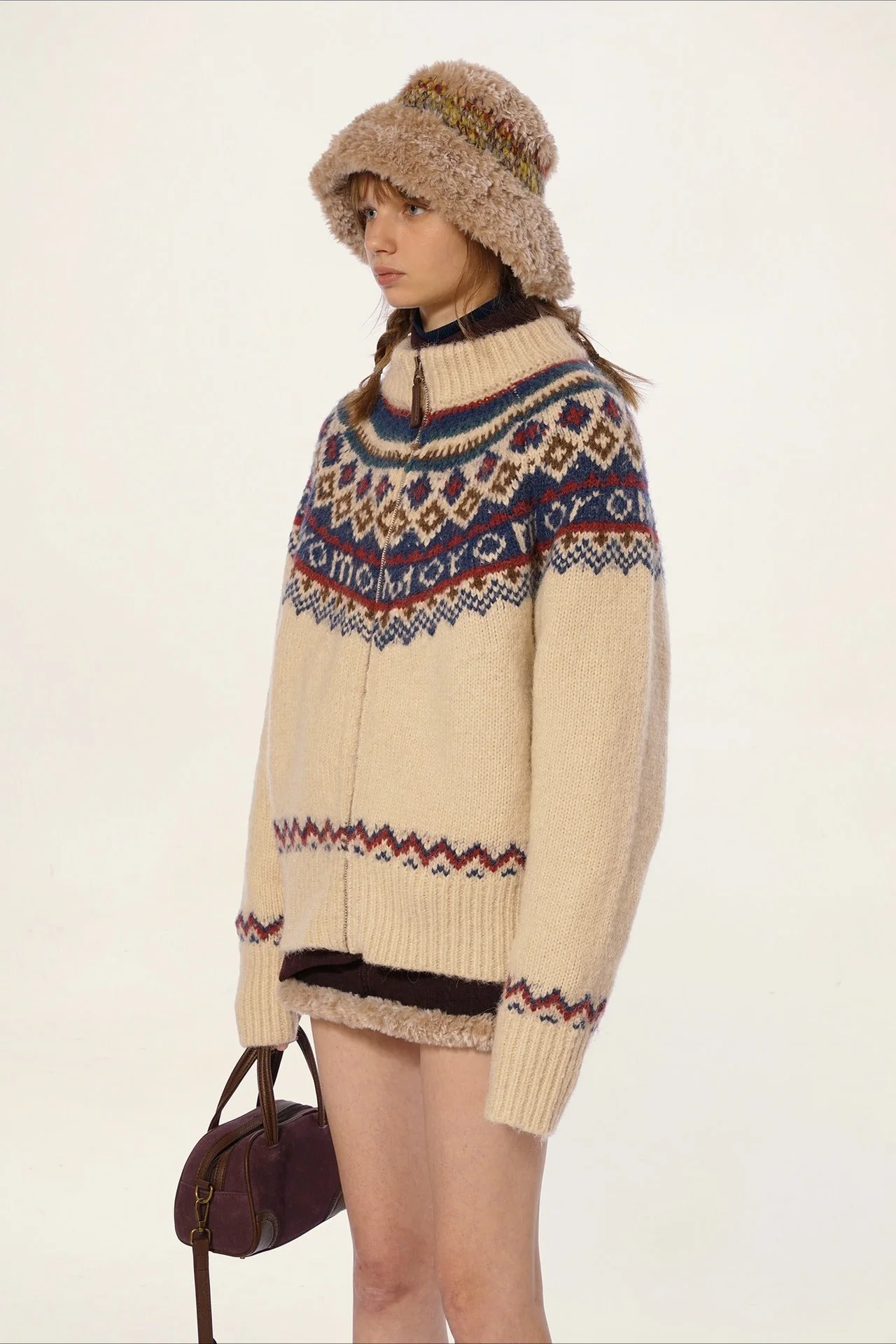 Vintage Fair Isle Knit Sweater - Image 3