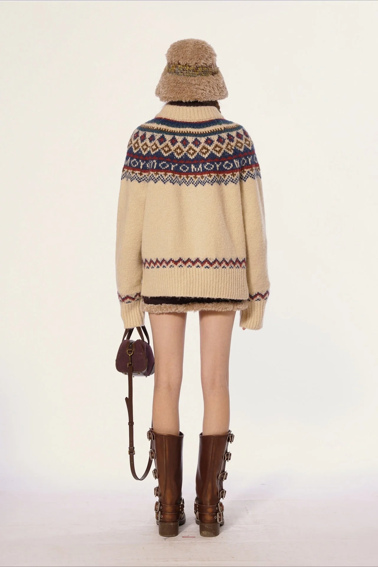 Vintage Fair Isle Knit Sweater - Image 4