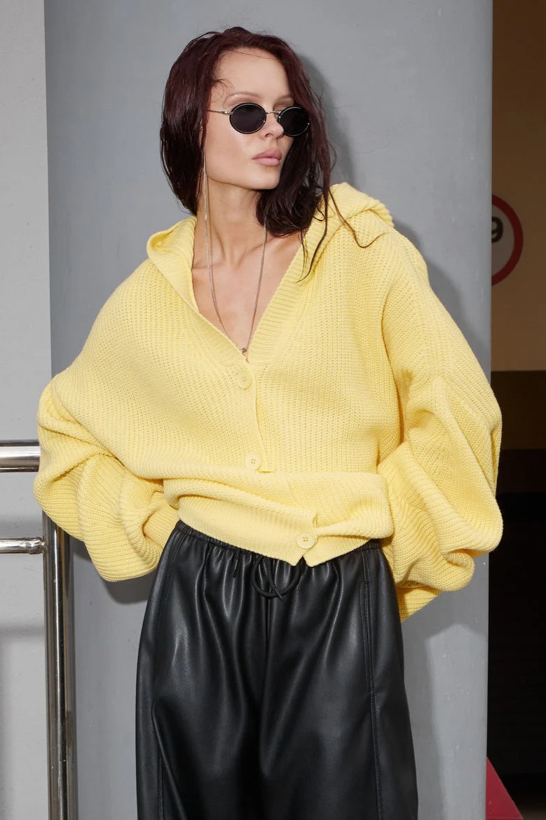 Solid Color Button Hoodie - Image 2
