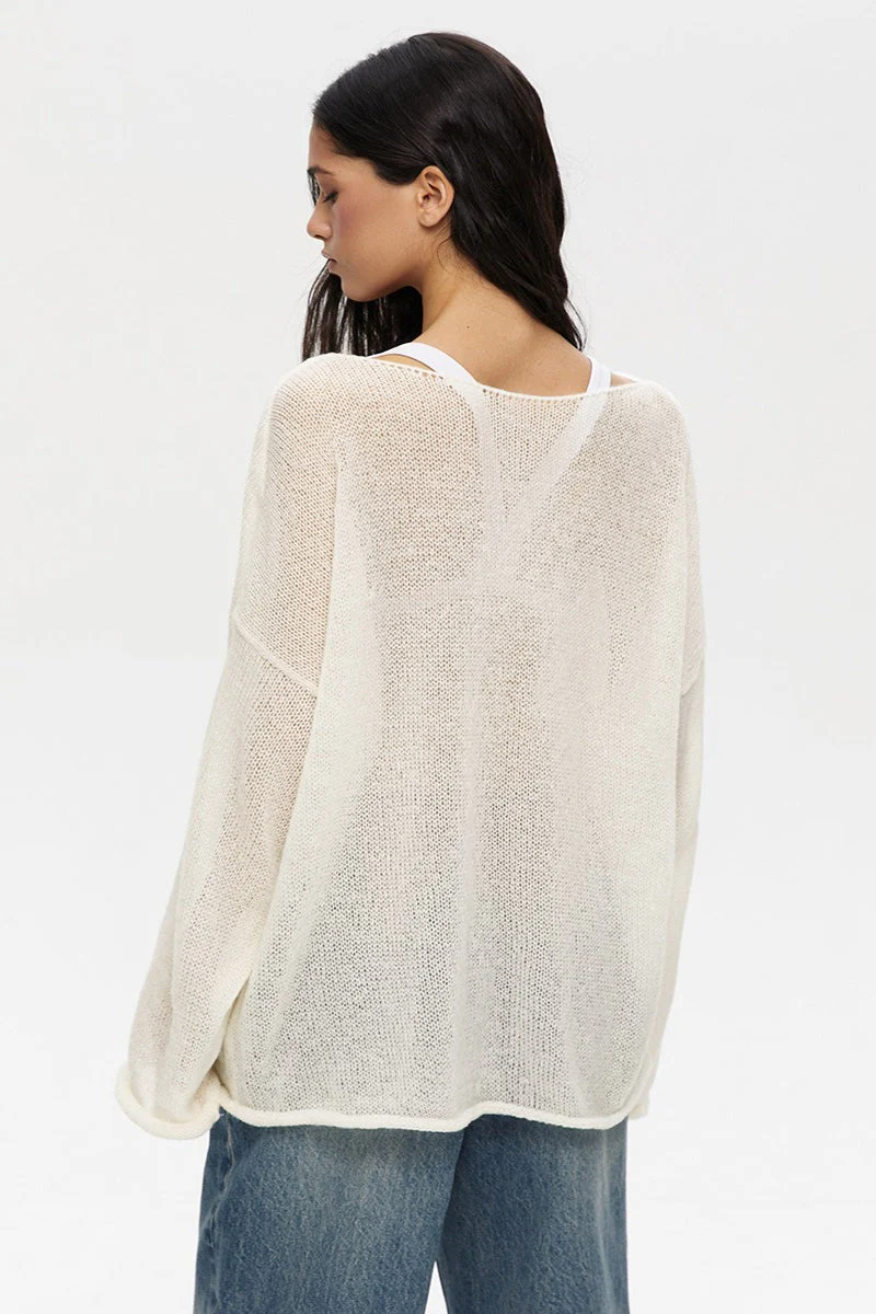 Lightweight See Through Knit Blouse - Image 11