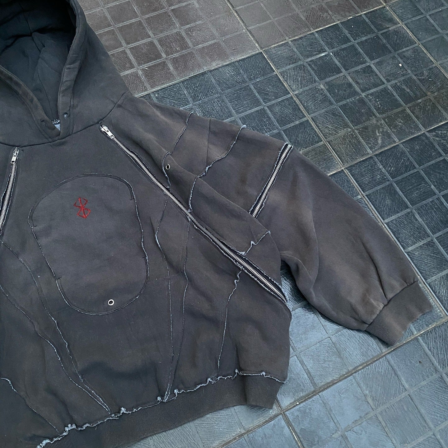 Dark Oversized Streetwear Hoodie - Image 3