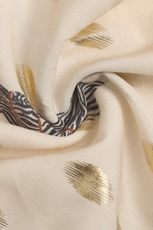 Printed Loose Fit Collared Blouse - Image 4