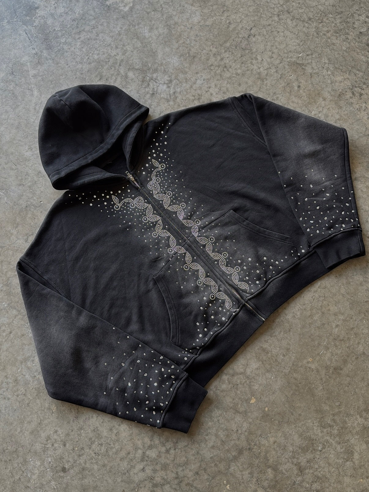 Crystal Detail Pullover Hoodie - Image 2