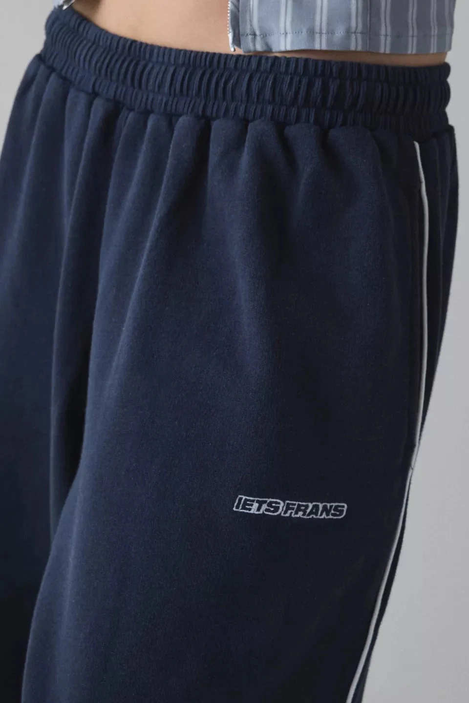 Elastic Waist Loose Fit Casual Pants - Image 3