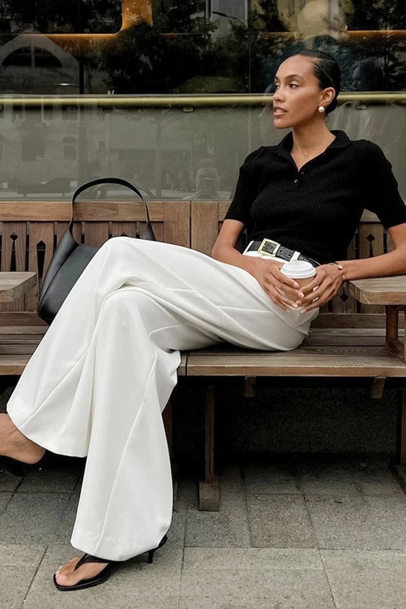 Versatile High Waist Wide Leg Pants - Image 2