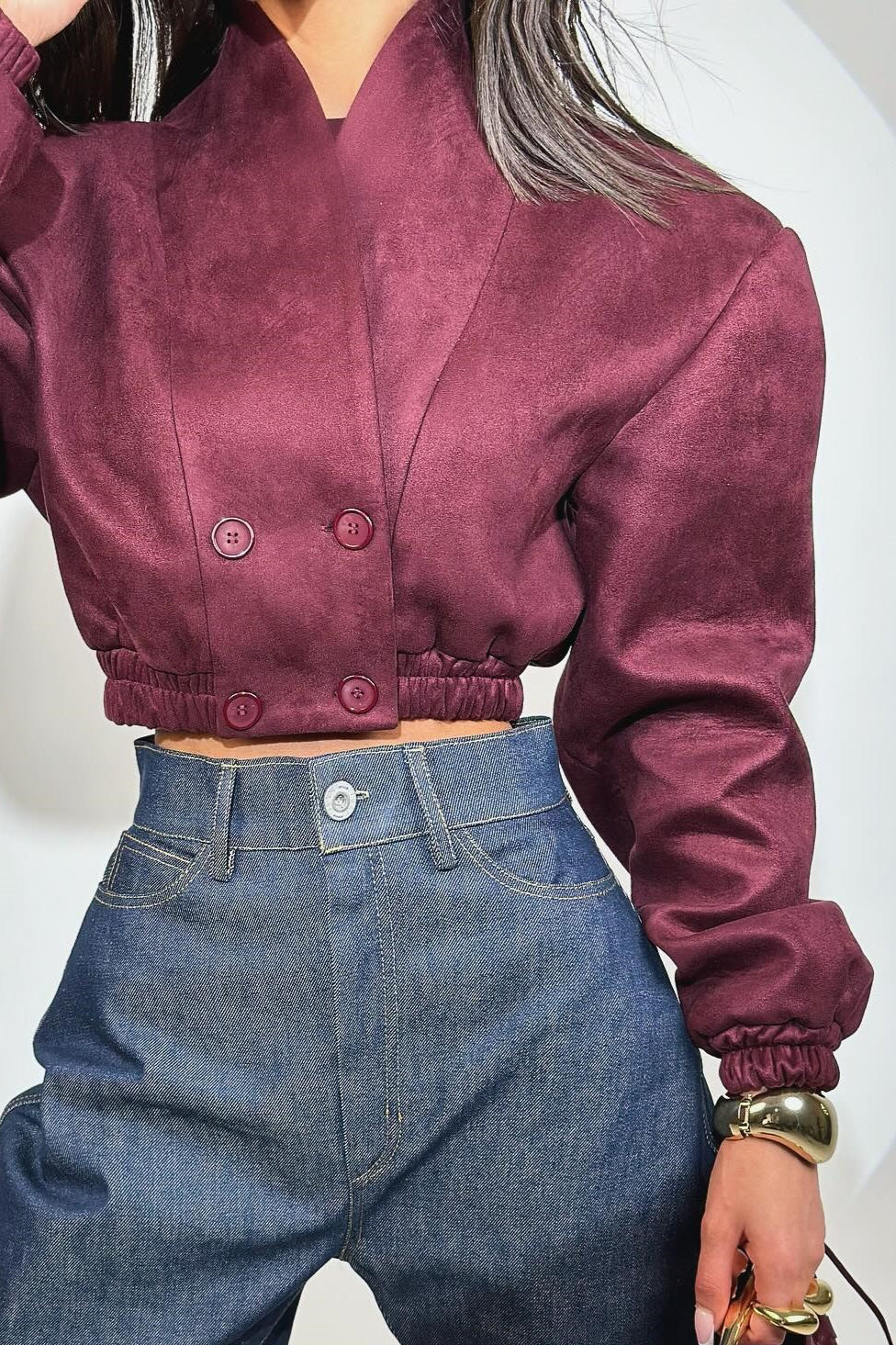 Double Breasted Slim Fit Coat - Image 4