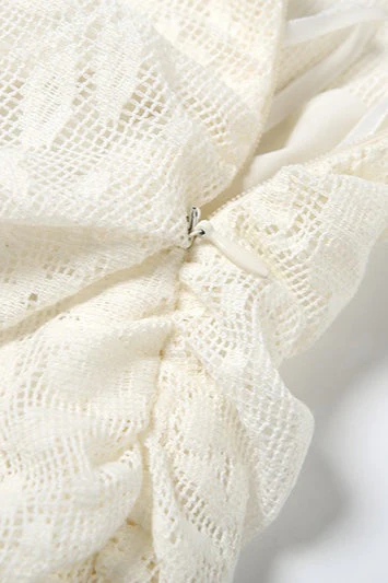 High Waist Mesh Asymmetrical Skirt - Image 5