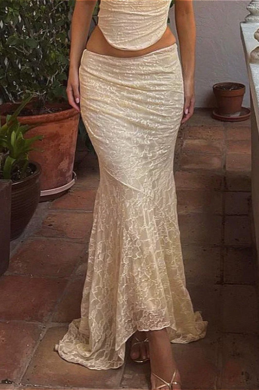 Low Rise Ruched Mermaid Skirt - Image 2