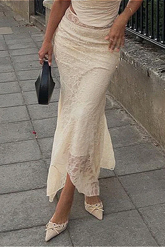 Low Rise Ruched Mermaid Skirt - Image 3