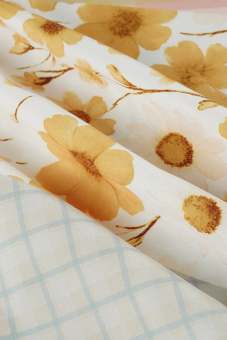 Contrast Floral Panel Straight Skirt - Image 4