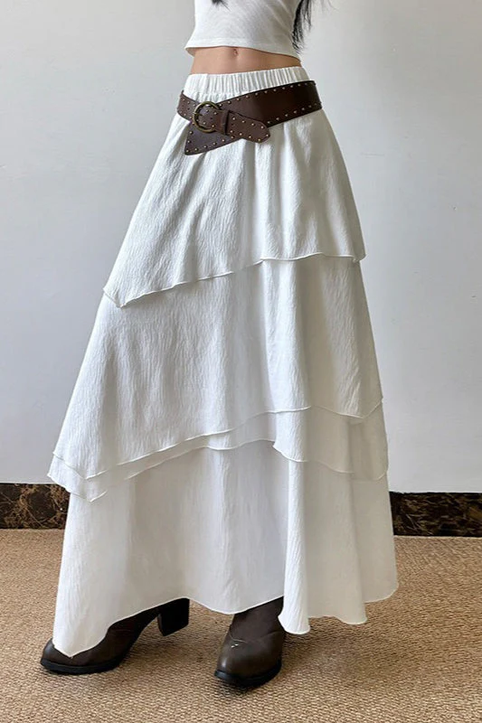 Asymmetrical A-Line Maxi Skirt - Image 3