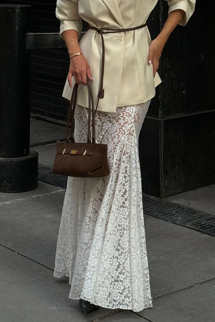 High Waist Lace Mermaid Skirt - Image 2