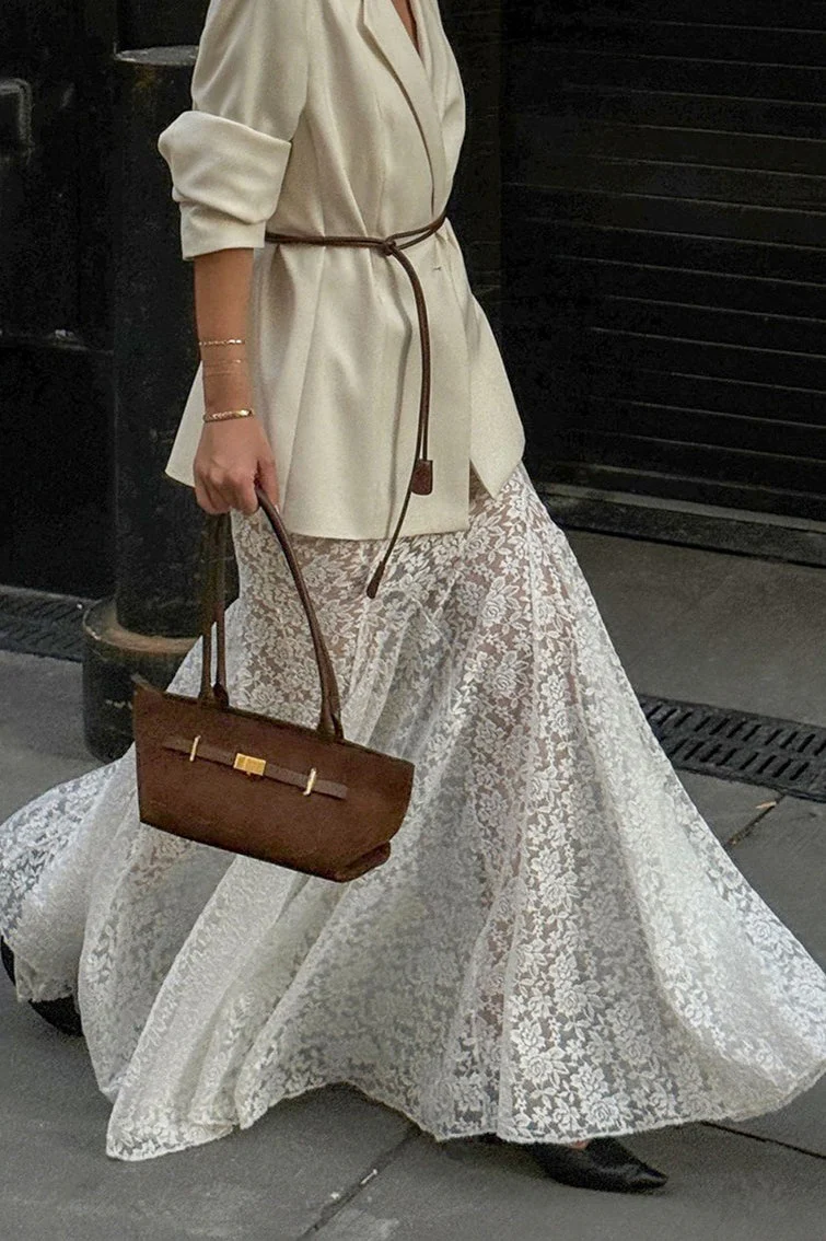 High Waist Lace Mermaid Skirt - Image 3