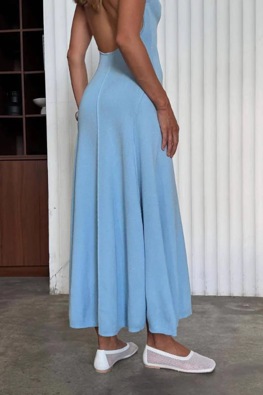 Elegant High Waist Maxi Dress - Image 4