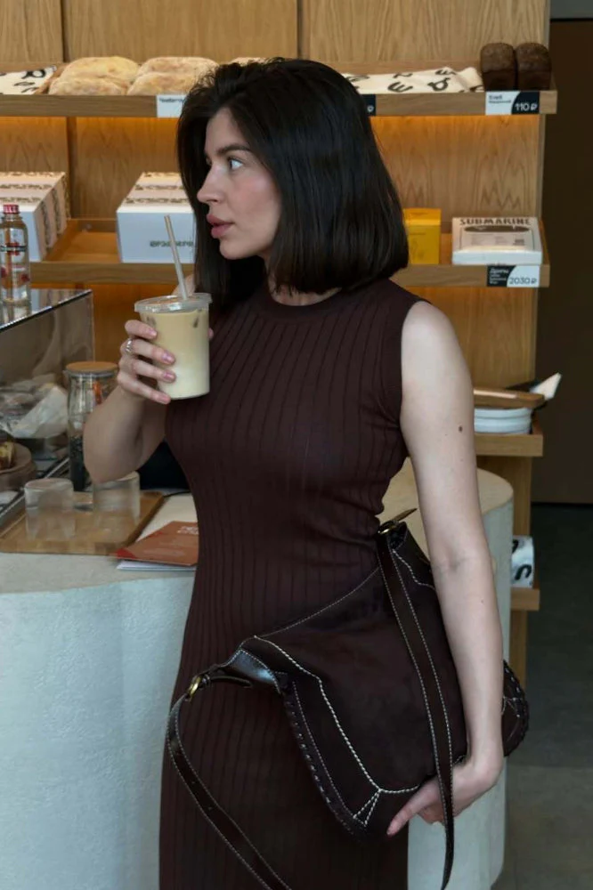 Solid Tank Split Maxi Dress - Image 5