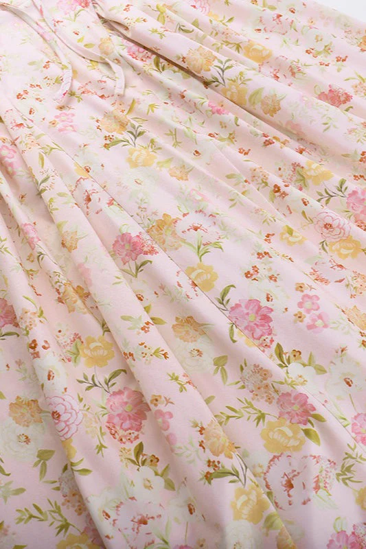 Floral Print Halter Bodycon Maxi Dress - Image 5