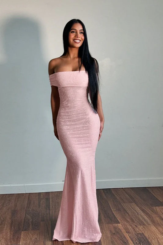 Floral Off-Shoulder Bodycon Maxi Dress - Image 2