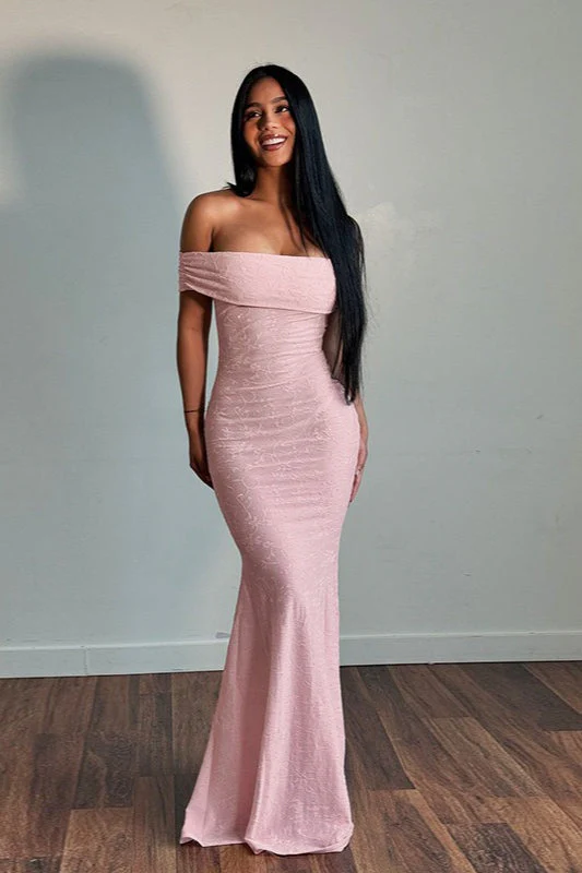 Floral Off-Shoulder Bodycon Maxi Dress - Image 5