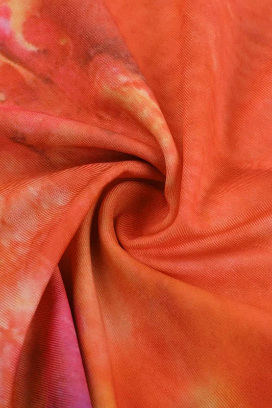 Gradient Mesh Ruffle Neckline Halter Maxi Dress - Image 5