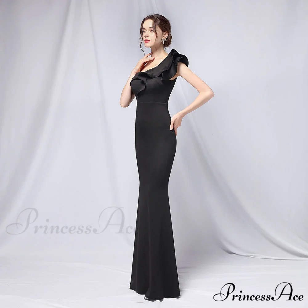 Delana Elegant Formal Charming One Shoulder Dress - Image 10
