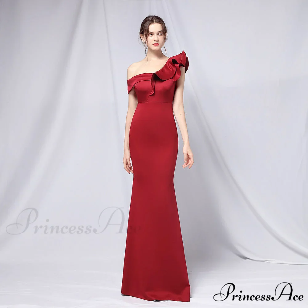 Delana Elegant Formal Charming One Shoulder Dress - Image 11
