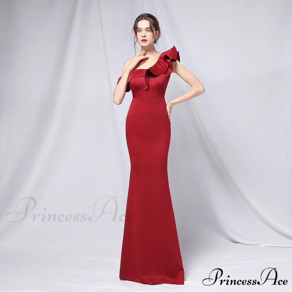 Delana Elegant Formal Charming One Shoulder Dress - Image 12