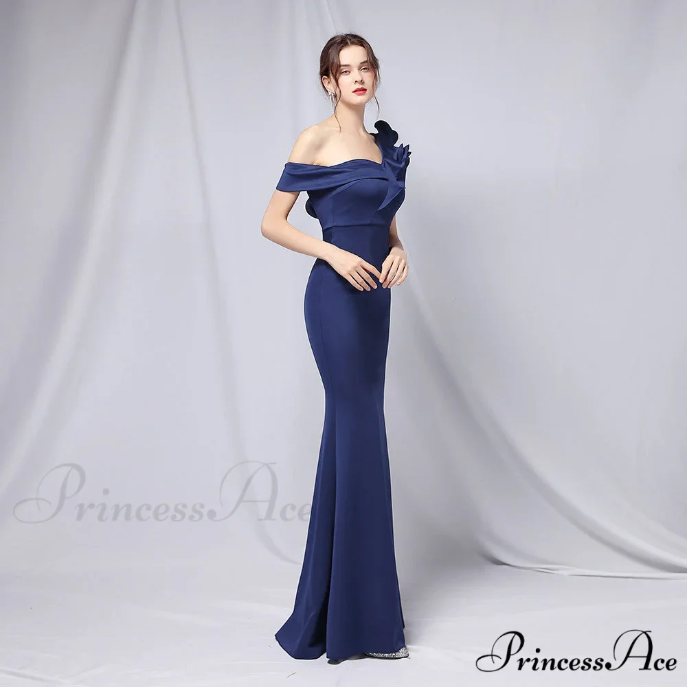 Delana Elegant Formal Charming One Shoulder Dress - Image 16