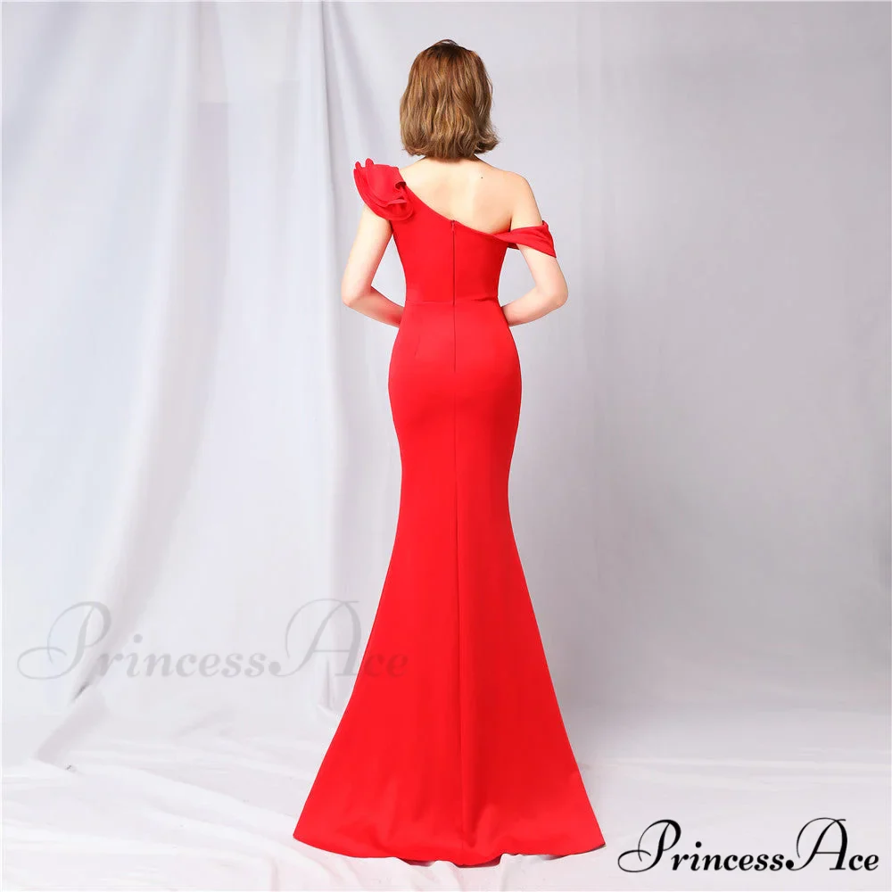 Delana Elegant Formal Charming One Shoulder Dress - Image 18