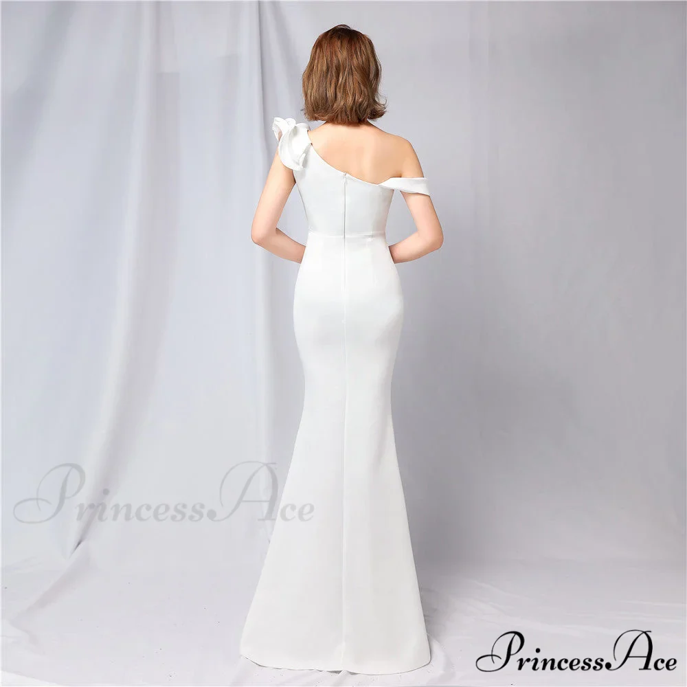 Delana Elegant Formal Charming One Shoulder Dress - Image 2