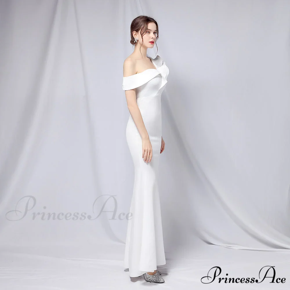 Delana Elegant Formal Charming One Shoulder Dress - Image 3
