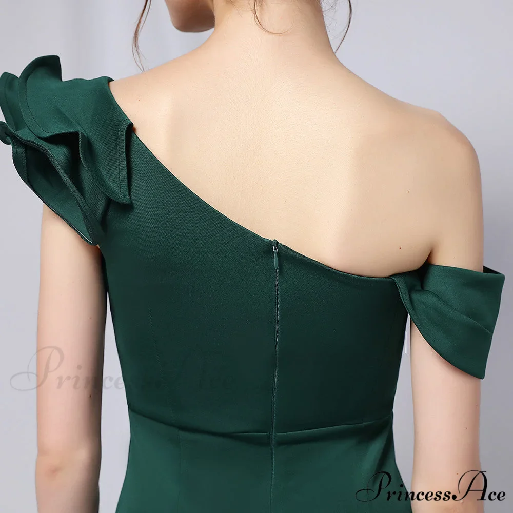 Delana Elegant Formal Charming One Shoulder Dress - Image 5