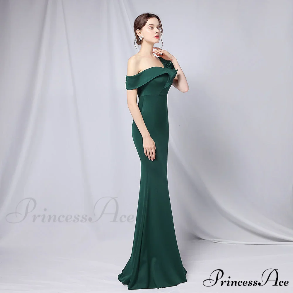 Delana Elegant Formal Charming One Shoulder Dress - Image 6
