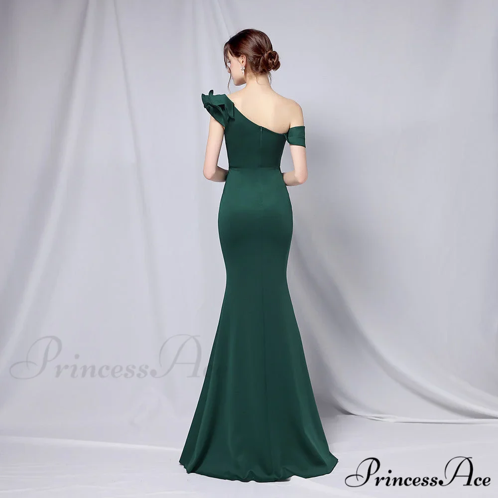 Delana Elegant Formal Charming One Shoulder Dress - Image 7