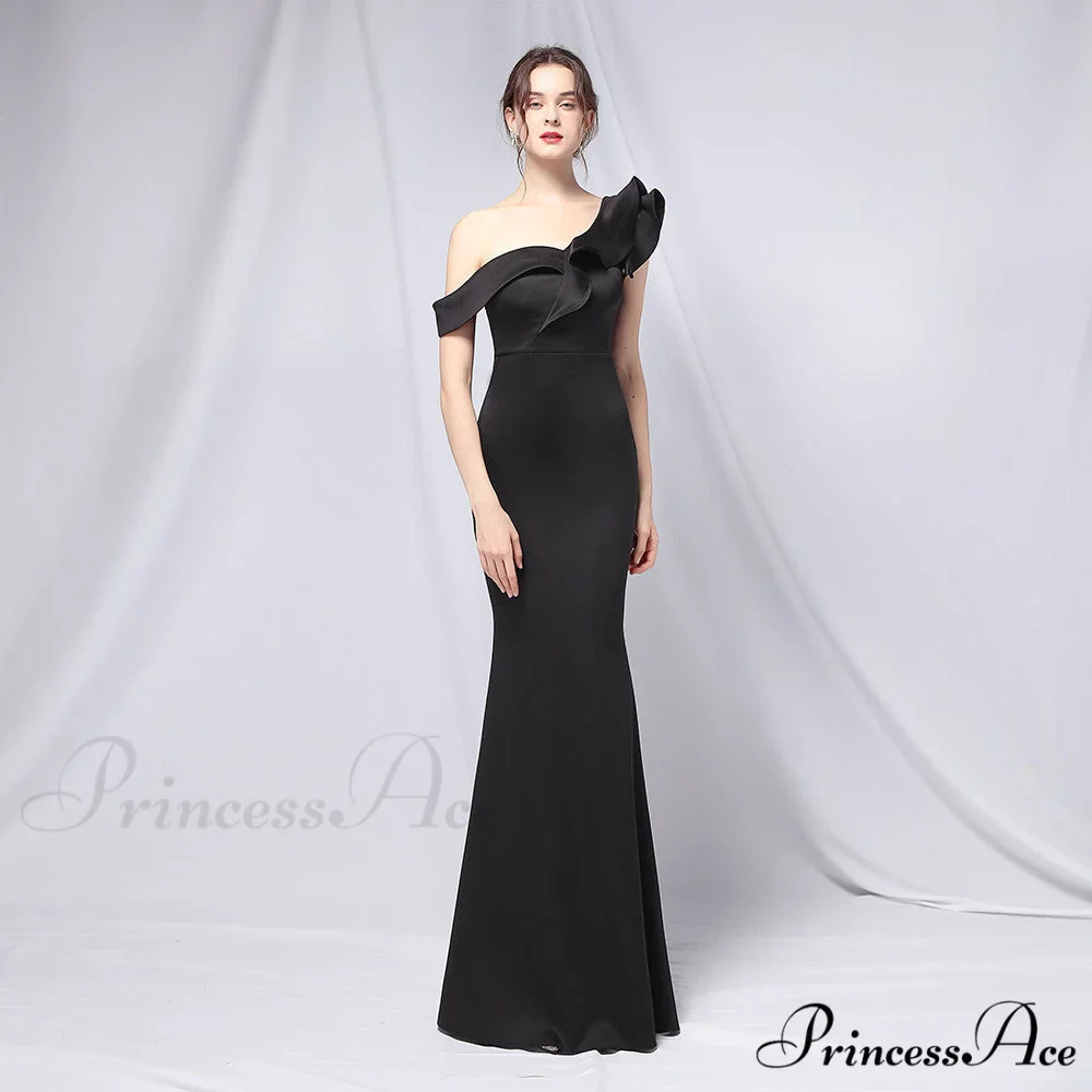 Delana Elegant Formal Charming One Shoulder Dress - Image 8