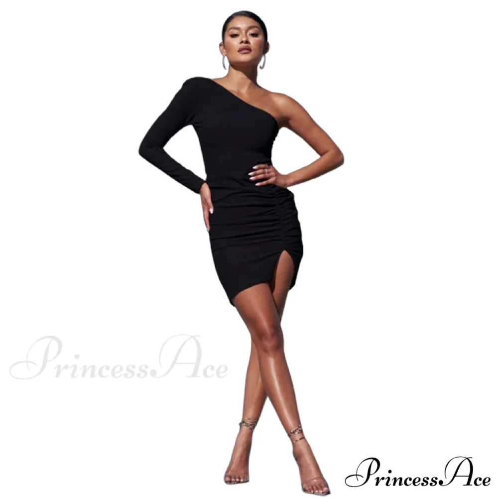 Lalana Formal One Charming Shoulder Mini Dress - Image 3