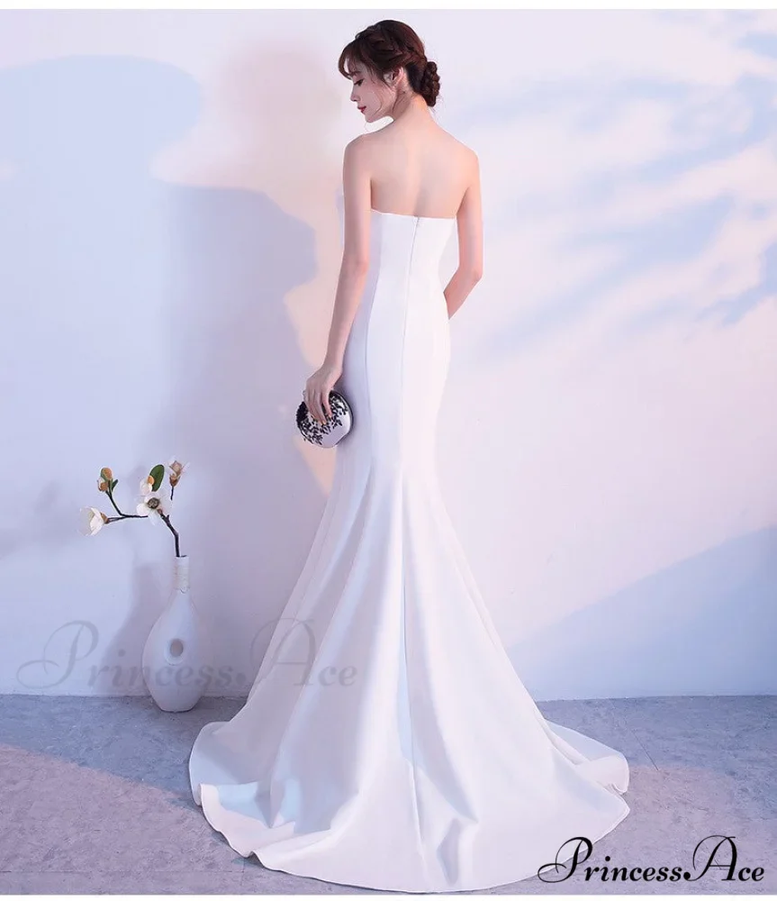 Lola Off-the-shoulder tube Charming top slim fishtail skirt - Image 2