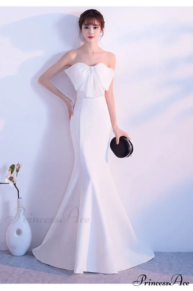 Lola Off-the-shoulder tube Charming top slim fishtail skirt - Image 3