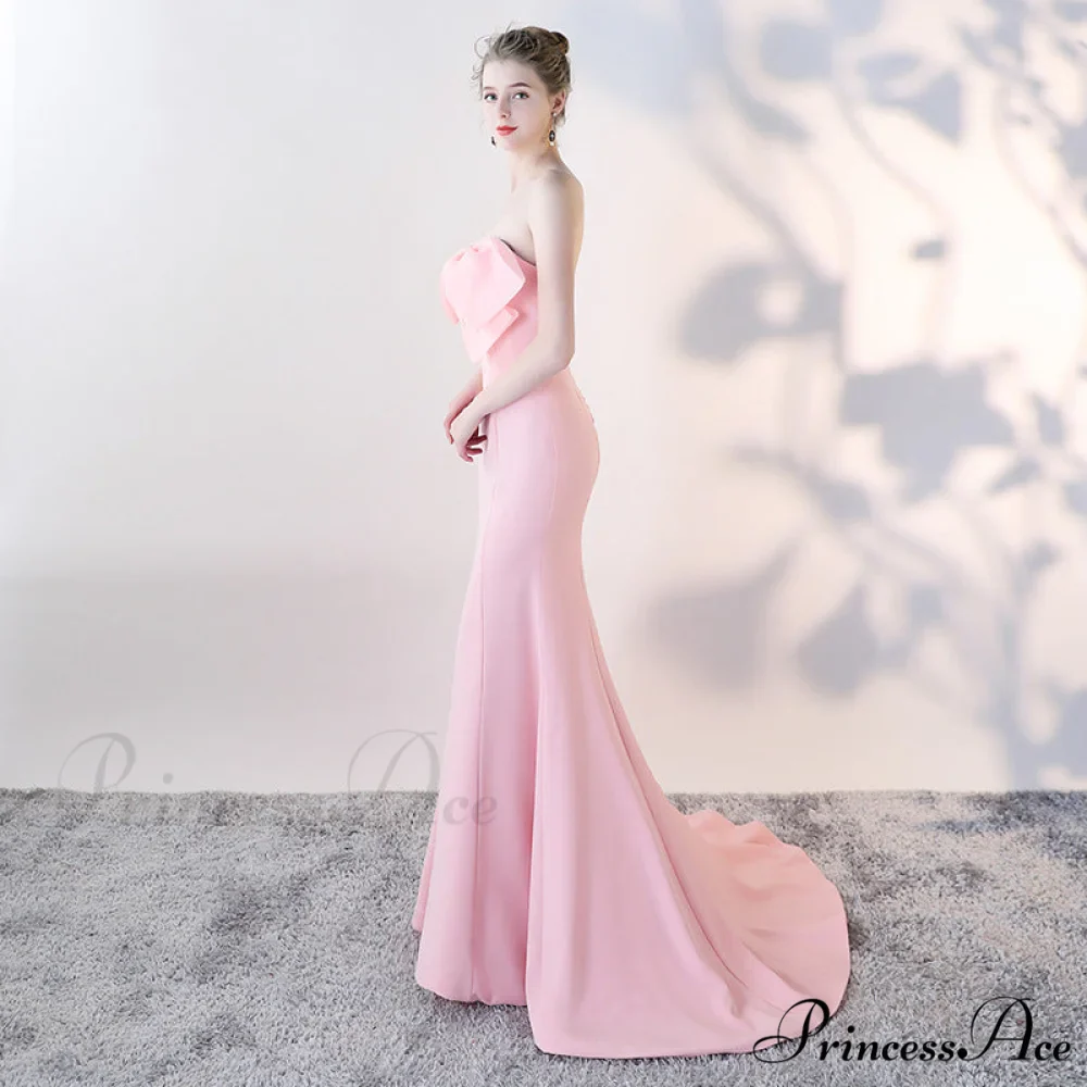 Lola Off-the-shoulder tube Charming top slim fishtail skirt - Image 5