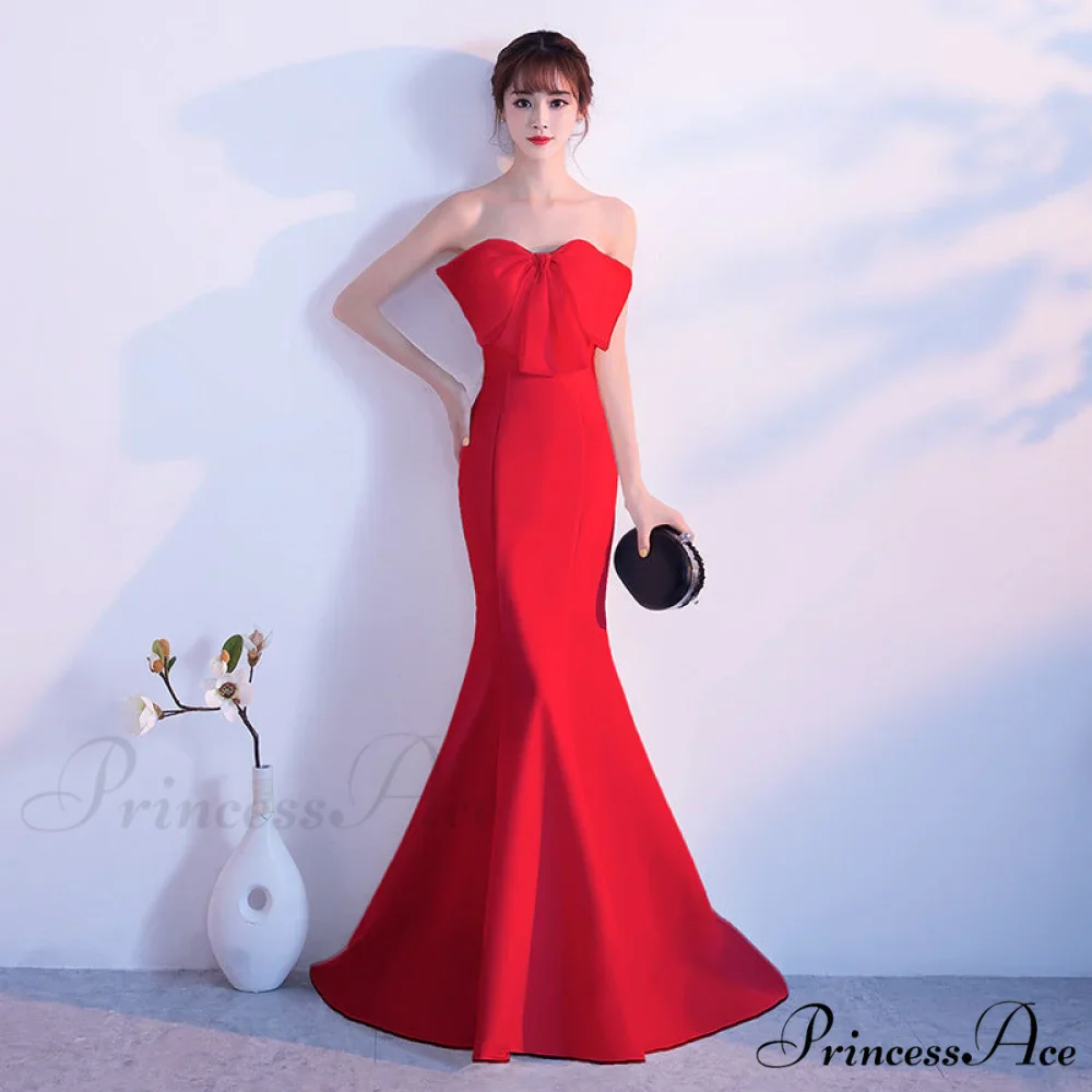 Lola Off-the-shoulder tube Charming top slim fishtail skirt - Image 6