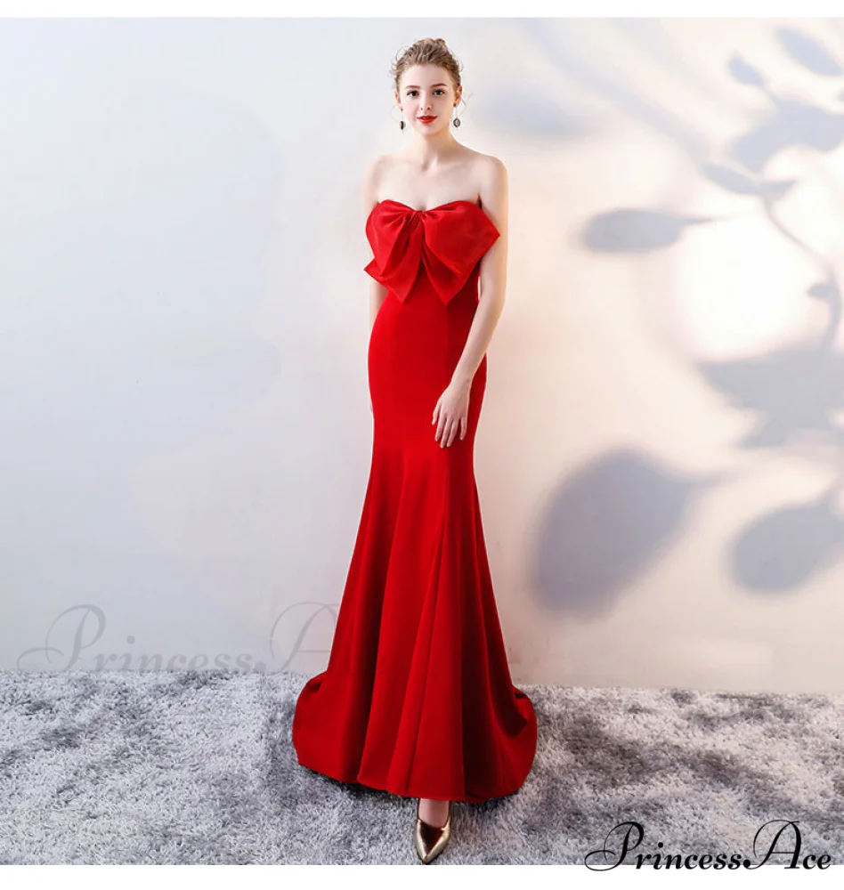 Lola Off-the-shoulder tube Charming top slim fishtail skirt - Image 7